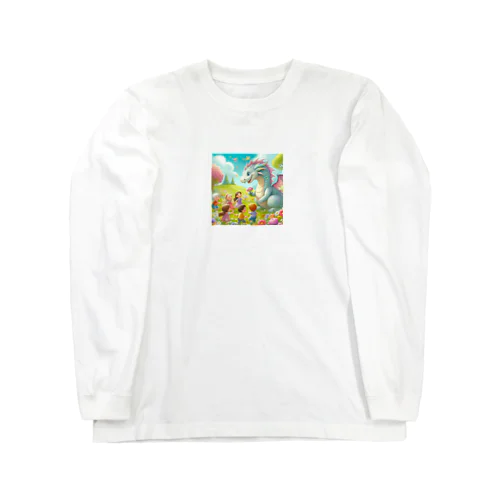 子供向き優しい龍 Long Sleeve T-Shirt