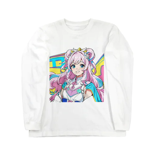 魔法レースクイーン少女 ロングスリーブTシャツ