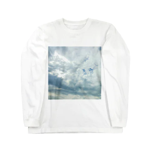 今日も雲は空を覆い尽くし隠す ロングスリーブTシャツ