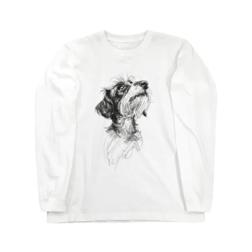 ワイヤーダックスフンドの素描 Long Sleeve T-Shirt