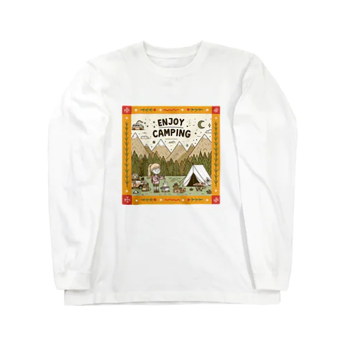 【Enjoy Camping】キャンプを楽しむ Long Sleeve T-Shirt