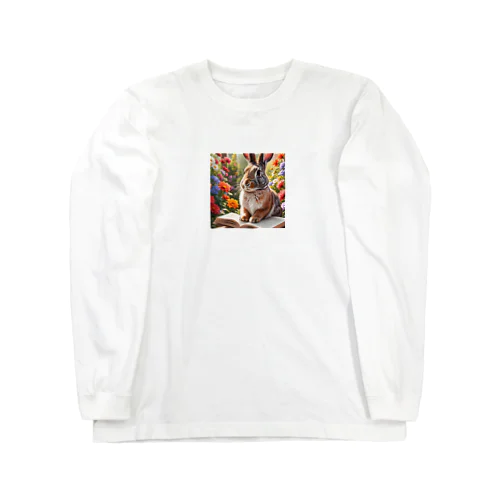 本を読んでいるうさぎ Long Sleeve T-Shirt