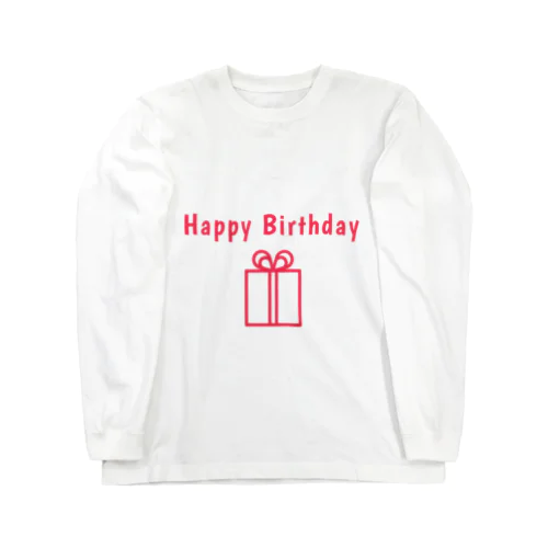 Happy Birthday  ロングスリーブTシャツ