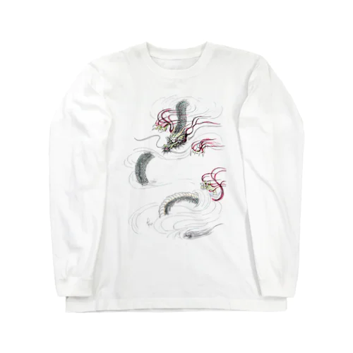 和風ドラゴン　Japanese Dragon Long Sleeve T-Shirt