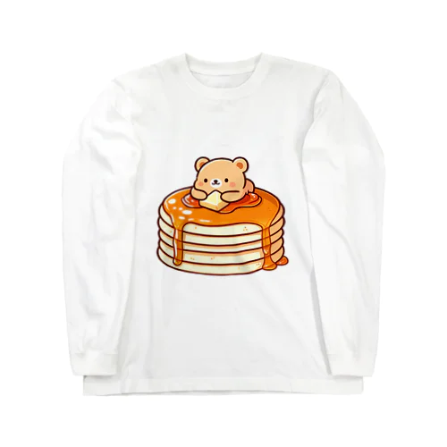 ホットケーキとクマさん Long Sleeve T-Shirt