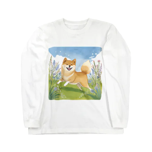 柴犬のお散歩 Long Sleeve T-Shirt