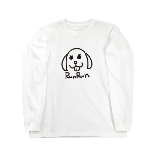 今日のルンルン　サインロゴ（黒印刷） Long Sleeve T-Shirt