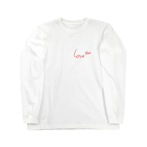 ワンポイントLove眼鏡 Long Sleeve T-Shirt