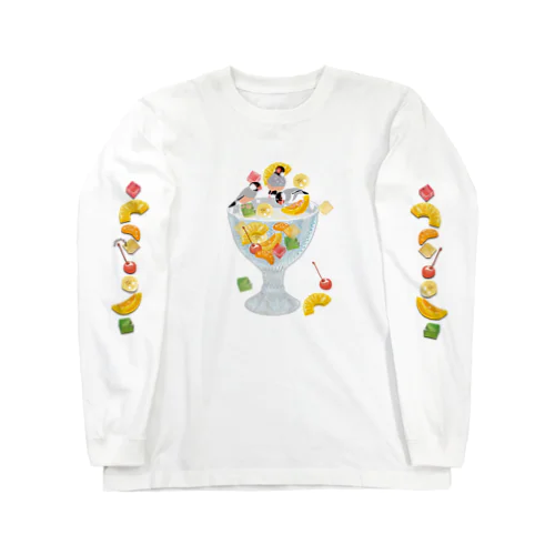 みつ豆桜文鳥 Long Sleeve T-Shirt