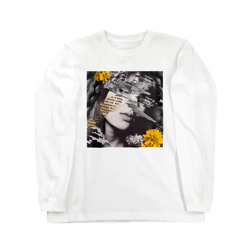 ヴィンテージコラージュ　美女 Long Sleeve T-Shirt