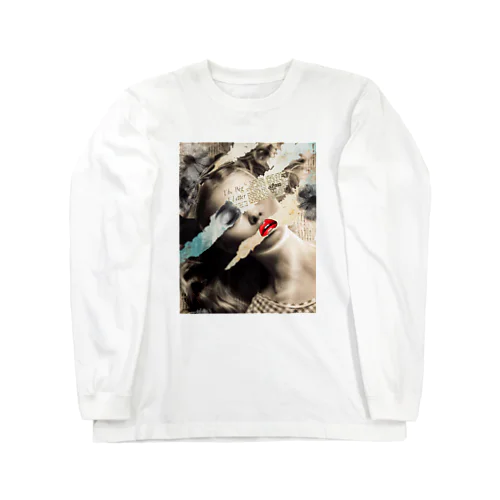 ヴィンテージコラージュ　美女 Long Sleeve T-Shirt
