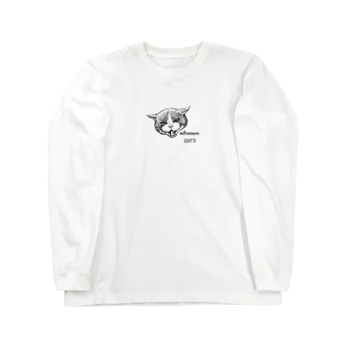 家庭内野良猫めいくんのシャー顔グッズ Long Sleeve T-Shirt
