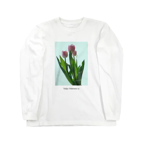 Tulip / pink blue Long Sleeve T-Shirt