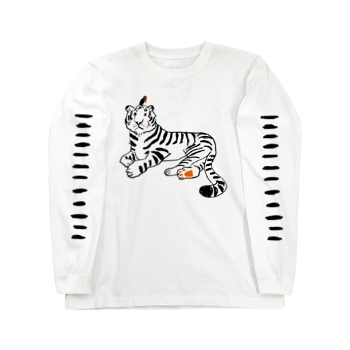 虎と鳥 Long Sleeve T-Shirt