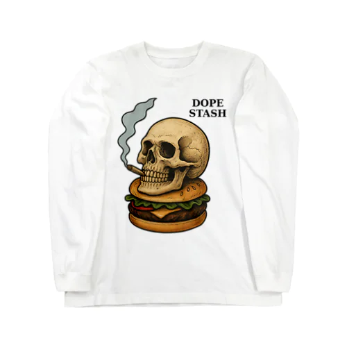 スカルオンザバーガー Long Sleeve T-Shirt