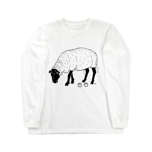 黒ヒツジ -Summer Fashion- 羊 動物イラスト Long Sleeve T-Shirt