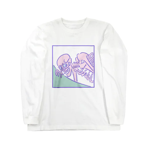 ゆめかわ浮世絵『がしゃどくろ』 Long Sleeve T-Shirt