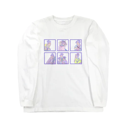 ゆめかわ浮世絵『ごちゃまぜ』 ロングスリーブTシャツ