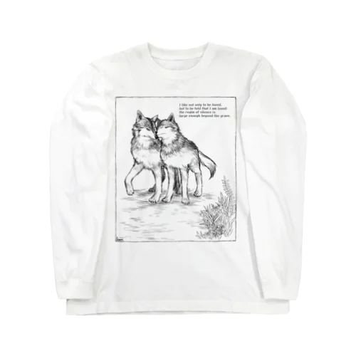 寄り添うオオカミ Long Sleeve T-Shirt