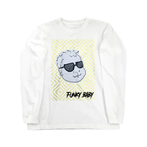 FUNKY BABY(イエロー) Long Sleeve T-Shirt