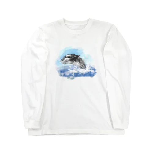 いきものイラスト（シャチ） Long Sleeve T-Shirt