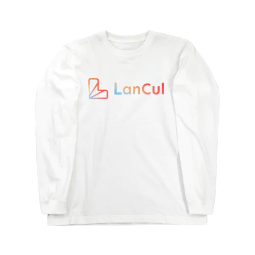 LanCulグッズ(ロゴ赤) ロングスリーブTシャツ