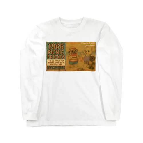 フレンチブルドッグとパグの夏休み Long Sleeve T-Shirt