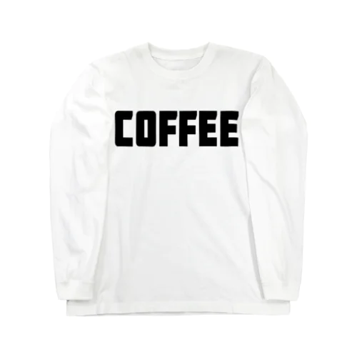 Coffee コーヒー シンプルBIGロゴ ストリートファッション Long Sleeve T-Shirt