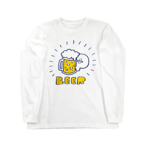 ビール好きのぴよたそ ロングスリーブTシャツ