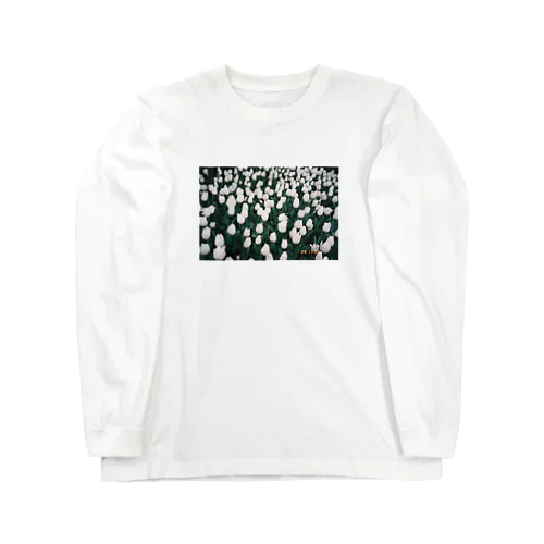 チューリップ白 Long Sleeve T-Shirt