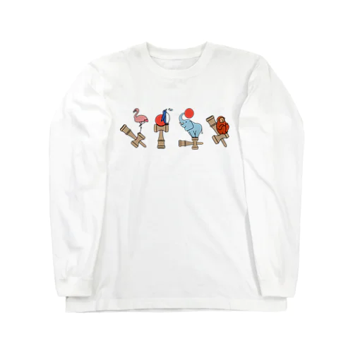 ふらぺんぞうさる（からふる） Long Sleeve T-Shirt