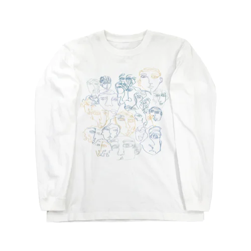 all the faces I've met. Long Sleeve T-Shirt