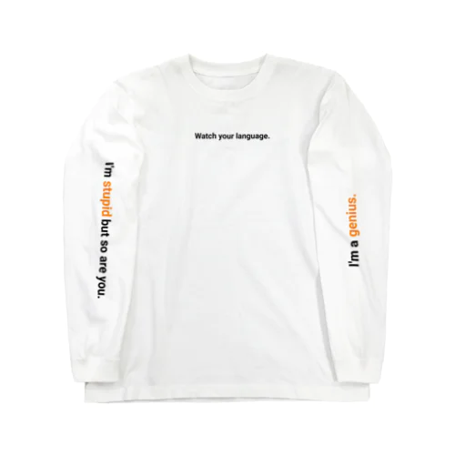 『watch your language.』 ロングスリーブTシャツ