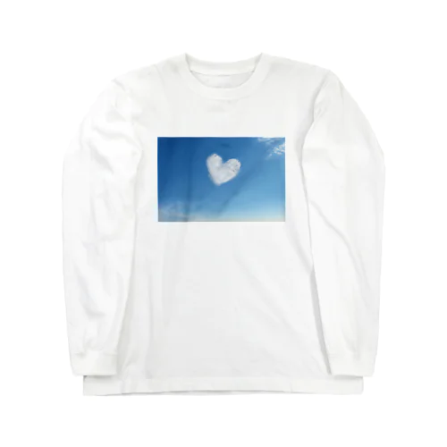 ハート 雲  空 Long Sleeve T-Shirt