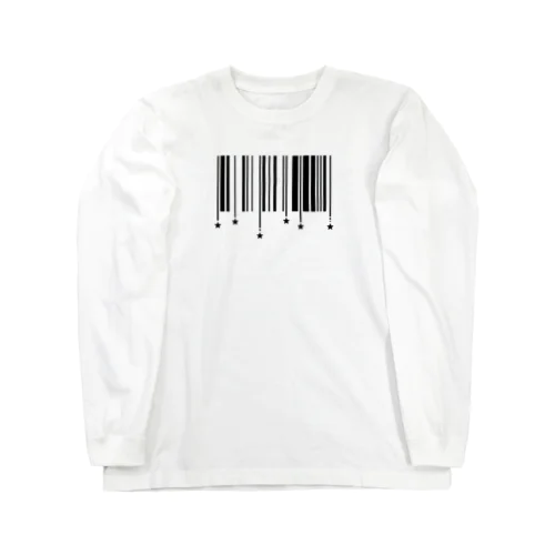 星が降るバーコード Long Sleeve T-Shirt