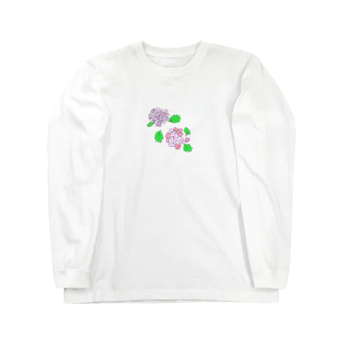 紫陽花 Long Sleeve T-Shirt