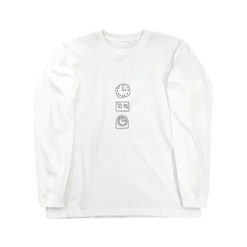 時間厳守 Long Sleeve T-Shirt