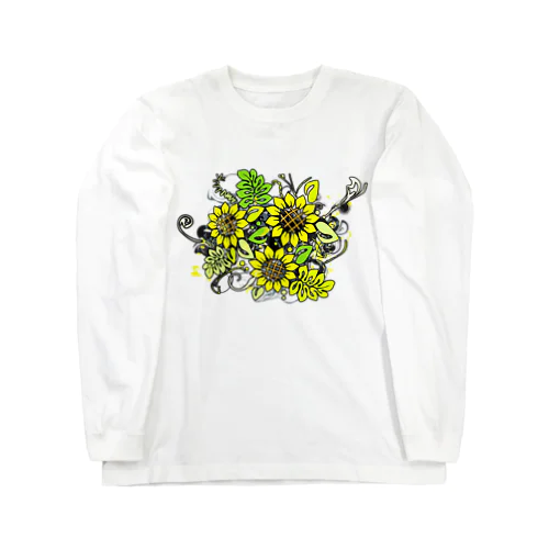 Sunflower_Growth ロングスリーブTシャツ