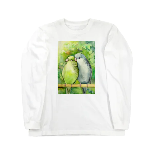 Best Friend(サザナミインコ） ロングスリーブTシャツ