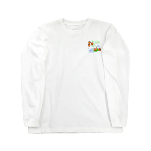 ホオズキ 水紋（和柄）その2 Long Sleeve T-Shirt