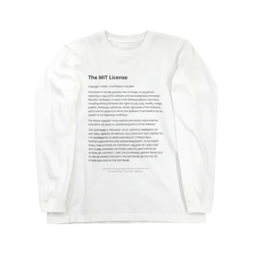 The MIT License ロングスリーブTシャツ