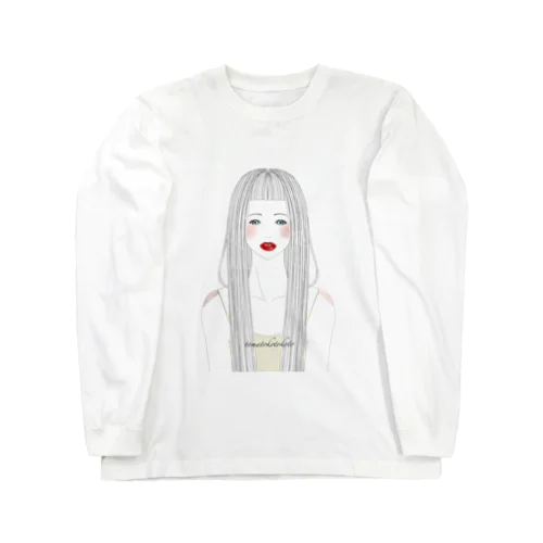 ロングヘアの女の子 Long Sleeve T-Shirt