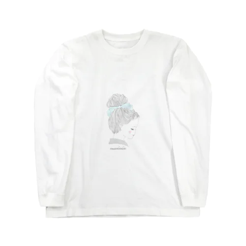 お団子頭の女の子 Long Sleeve T-Shirt