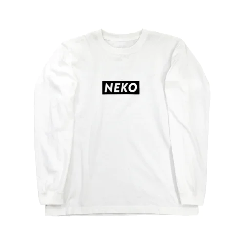 NEKO STORE ボックスロゴ 黒 ロングスリーブTシャツ