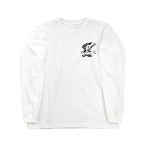 落ちない鯖（黒） Long Sleeve T-Shirt