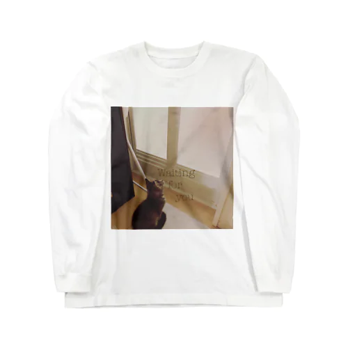 猫のうな おふろ待ち Long Sleeve T-Shirt