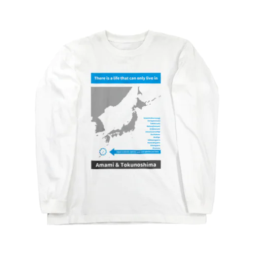 生物多様性シリーズAMAMI＆TOKUNOSHIMA ロングスリーブTシャツ