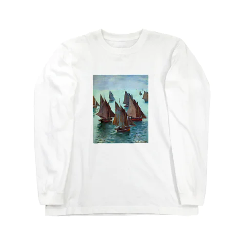 クロード・モネ/ 1868 / Fishing Boats, Calm Sea Long Sleeve T-Shirt