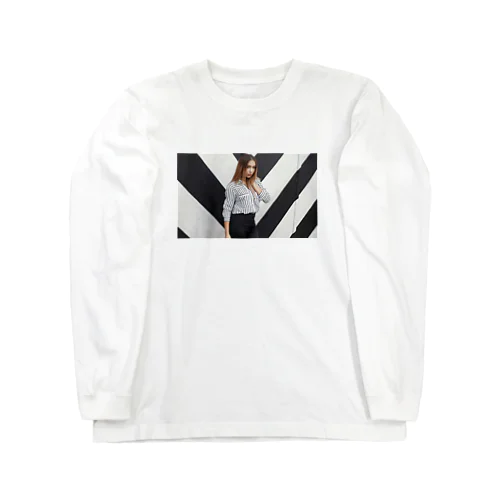 金髪美人美女 Long Sleeve T-Shirt