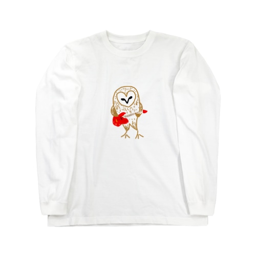 メンフクロウとギター Long Sleeve T-Shirt